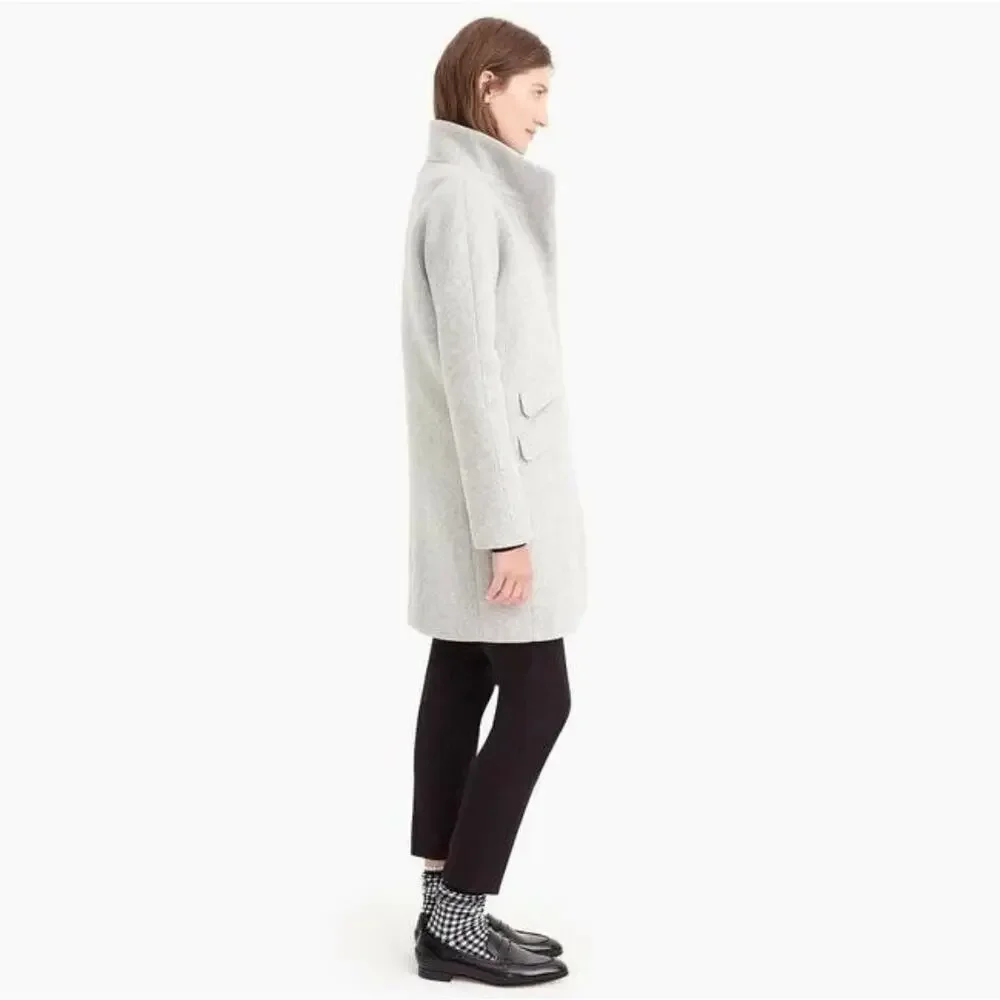J. Crew Italian Wool Stadium Cloth Cocoon Coat (00P)